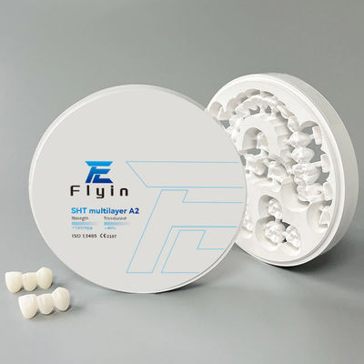 Beli Bahan Gigi Dan Laboratorium SHT Multilayer Zirconia Block 46% Translucence online manufacture