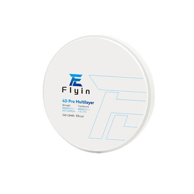 Mahkota Gigi Ponggawa Zirconia Gigi 4D Pro Blok Zirconia Multilayer 700-1200 MPA